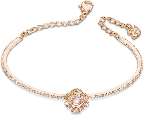 スワロフスキー　スパークリングダンス　ローズゴールド バングル　クローバー Swarovski Sparkling Dance バングル クローバー ピンク（VIP